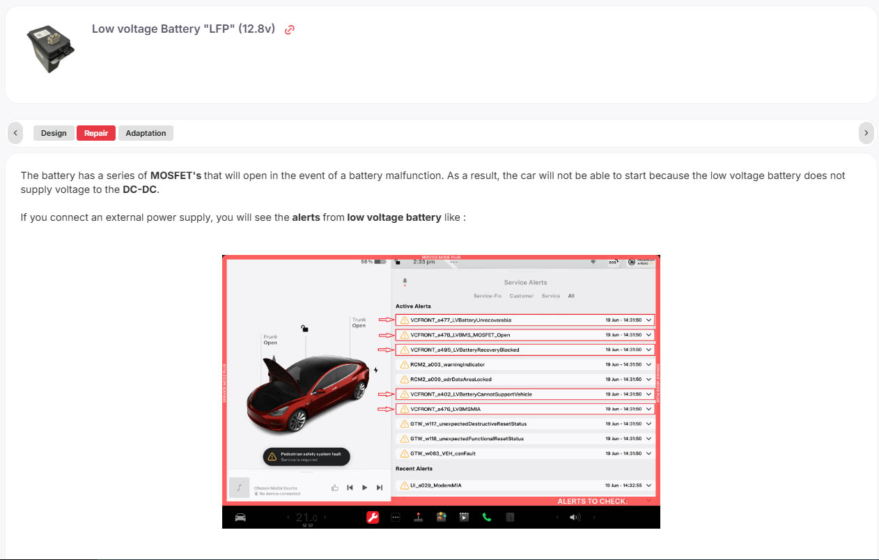 Online Tesla diagnostics training course using the LOKI PRO scanner on an interactive learning platform
